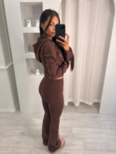 Load image into Gallery viewer, Brown Ada Cropped Co-ord
