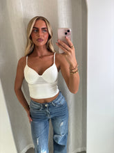 Load image into Gallery viewer, White Luana Bustier Top
