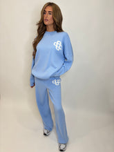 Load image into Gallery viewer, Blue Tara Logo Knit Co-ord
