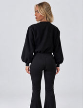 Load image into Gallery viewer, Black Masie Zip-Up Jacket
