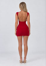 Load image into Gallery viewer, Red Amy Open Back Mini Dress

