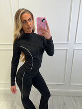 Load image into Gallery viewer, Black Nova Striped Co-ord
