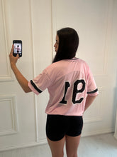Load image into Gallery viewer, Baby Pink Ann Oversized Jersey T-shirt
