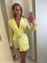 Load image into Gallery viewer, Yellow Riley Blazer Dress
