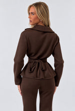 Load image into Gallery viewer, Chocolate Brown Bailey Sculpted Tracksuit
