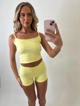 Load image into Gallery viewer, Yellow Jasmine Shorts Co-ord
