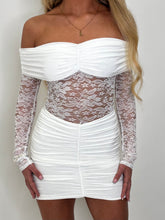 Load image into Gallery viewer, White Sammie Strapless Dress
