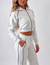 Load image into Gallery viewer, Grey Contrast Pippa Zip-Up Tracksuit

