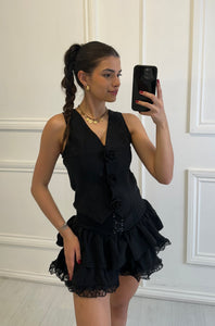 Black Jolie Floral Co ord