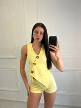 Load image into Gallery viewer, Yellow Trish twist button up co-ord
