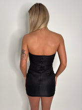 Load image into Gallery viewer, Black Jade Sparkly Mini Dress
