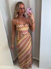 Load image into Gallery viewer, Orange Reagan Multi Print Maxi Dress
