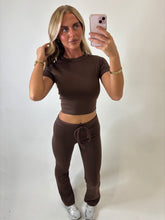 Load image into Gallery viewer, Brown Aisling Tie-Waist Trousers
