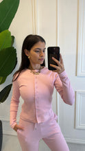 Load image into Gallery viewer, Baby Pink Zaria Button Up Co ord

