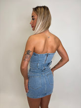 Load image into Gallery viewer, Denim Charleen Rhinestone Co-ord
