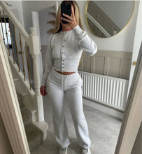 Load image into Gallery viewer, Grey Tory Button Co-ord
