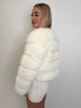 Load image into Gallery viewer, Cream Lila Faux Fur Jacket
