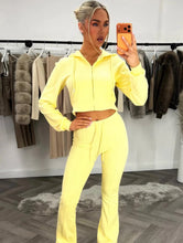 Load image into Gallery viewer, Yellow Ada Cropped Co-ord
