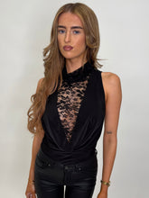Load image into Gallery viewer, Black Lexie Lace Bodysuit
