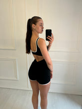 Load image into Gallery viewer, Black Lara ruched jumpsuit
