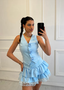 Baby Blue Jolie Floral Co ord