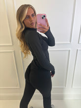 Load image into Gallery viewer, Black Luna Ruched Co-ord
