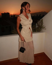 Load image into Gallery viewer, Beige Eileen Buttoned Co ord
