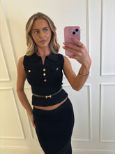 Load image into Gallery viewer, Black Louise Skirt Co-ord

