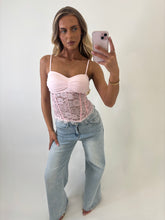 Load image into Gallery viewer, Pink Becky Corset Top
