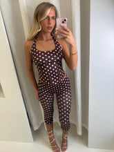 Load image into Gallery viewer, Brown Saffron Polka Dot 3 Piece Set
