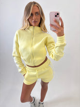Load image into Gallery viewer, Yellow Rhea Striped Shorts Co-ord

