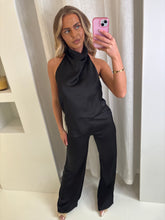 Load image into Gallery viewer, Black Elise Silk Co-ord
