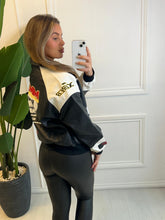 Load image into Gallery viewer, Black Serena Oversized Racer Jacket
