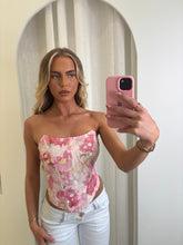 Load image into Gallery viewer, Pink Hazel Floral Corset
