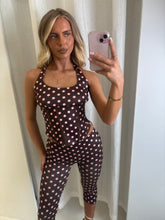 Load image into Gallery viewer, Brown Saffron Polka Dot 3 Piece Set
