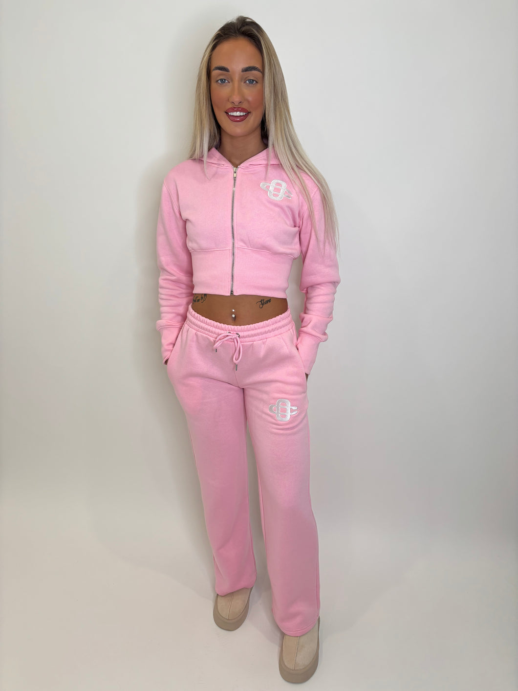Pink Libby Cropped Co-ord