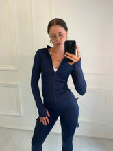 Load image into Gallery viewer, Navy Ali ruched co-ord
