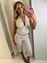 Load image into Gallery viewer, White Elodie Polka Dot Co-ord

