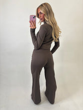 Load image into Gallery viewer, Brown Aithne Active Wide Leg Co-Ord
