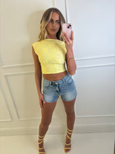 Load image into Gallery viewer, Lightwash Denim Meadow Shorts
