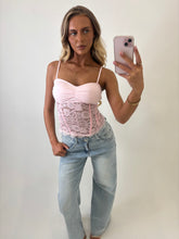 Load image into Gallery viewer, Pink Becky Corset Top
