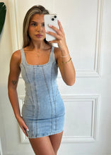 Load image into Gallery viewer, Blue Ella Denim Mini-Dress
