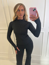 Load image into Gallery viewer, Black Luna Ruched Co-ord
