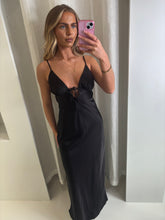 Load image into Gallery viewer, Black Raven Silk Dress
