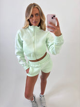 Load image into Gallery viewer, Mint Green Rhea Striped Shorts Co-ord
