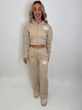 Load image into Gallery viewer, Beige Libby Cropped Co-ord

