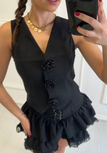 Black Jolie Floral Co ord