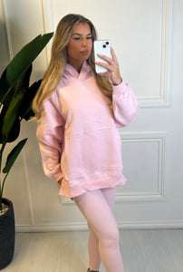 Pink Liberty Oversized Hoodie Co-ord