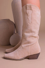 Load image into Gallery viewer, Beige Suede Cowboy Boots
