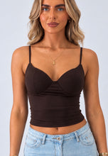 Load image into Gallery viewer, Brown Luana Bustier Top
